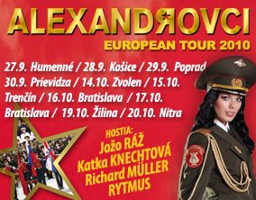 Alexandrovci European Tour 2010