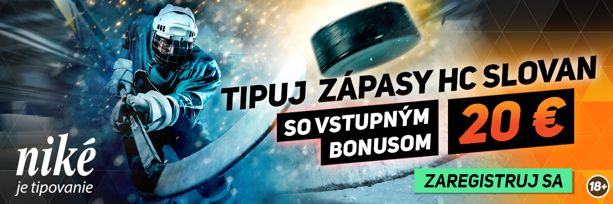 HC Slovan - tip hokejovÃº extraligu a vyhraj 20 EUR