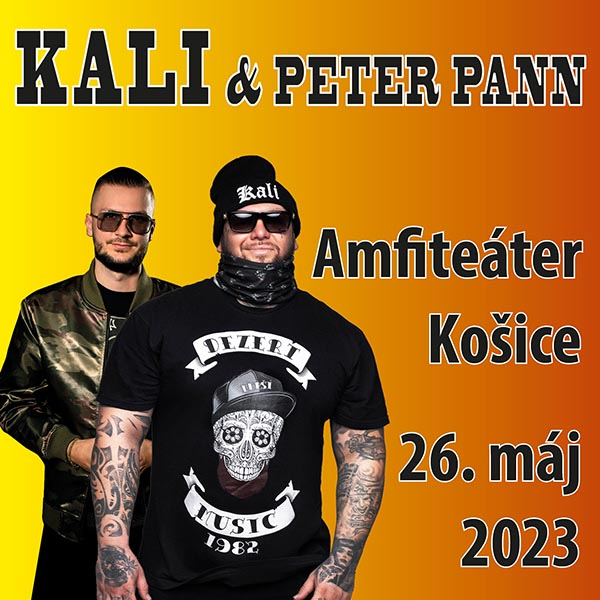 KALI & PETER PANN Košice, Amfiteáter Košice
