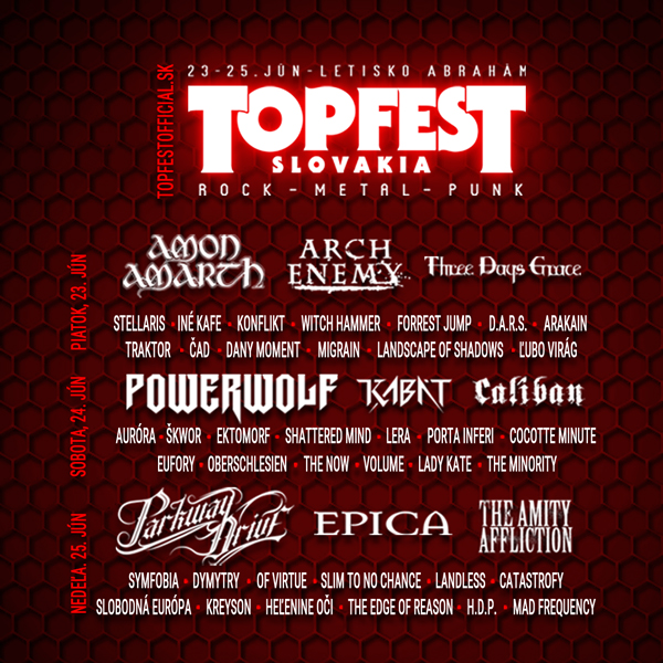 TOPFEST SLOVAKIA 2023 ROCK AND METAL FESTIVAL