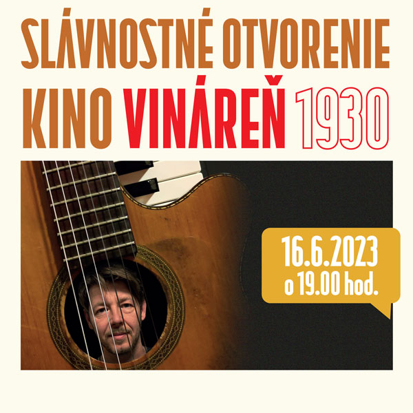 Otvorenie Kino Vinárne 1930 v Kúpeľoch Sliač