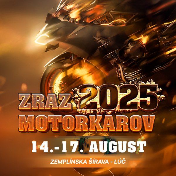 ZRAZ MOTORKÁROV ZEMPLÍNSKA ŠÍRAVA 2025