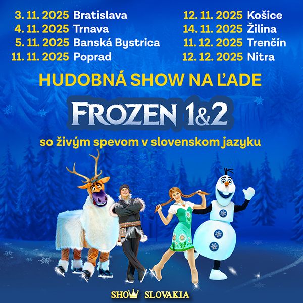 Hudobná šou na ľade Frozen 1&2