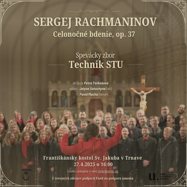 Celonočné bdenie Sergeja Rachmaninova so zborom Technik STU - Trnava
