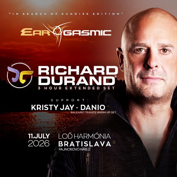 Ear-Gasmic with Richard Durand – 5 hodinová párty plavba po Dunaji