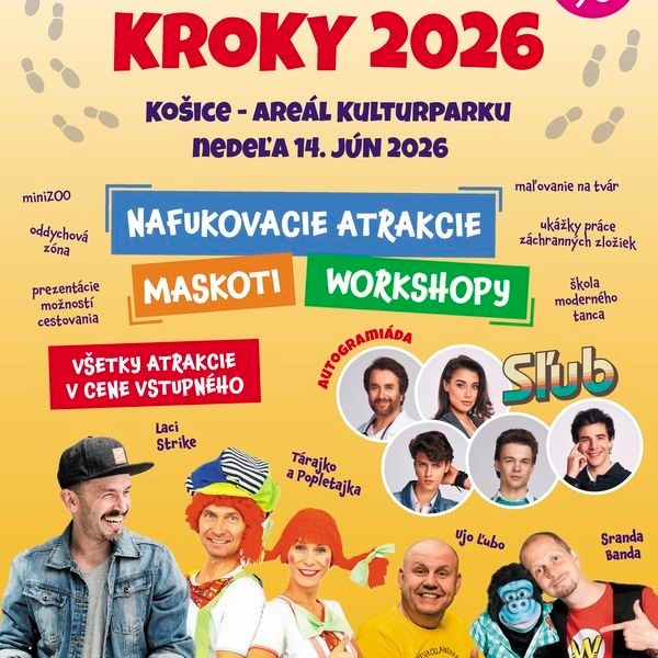 KROKY 2026 – Festival pre rodiny s deťmi v Košiciach