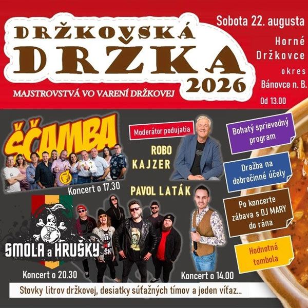 Držkovská držka 2026 - Majstrovstvá vo varení držkovej				