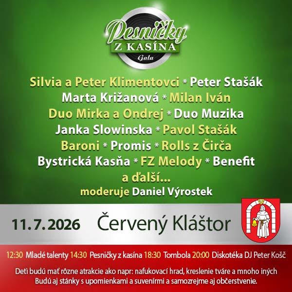 Pesničky z kasína Gala – Červený Kláštor