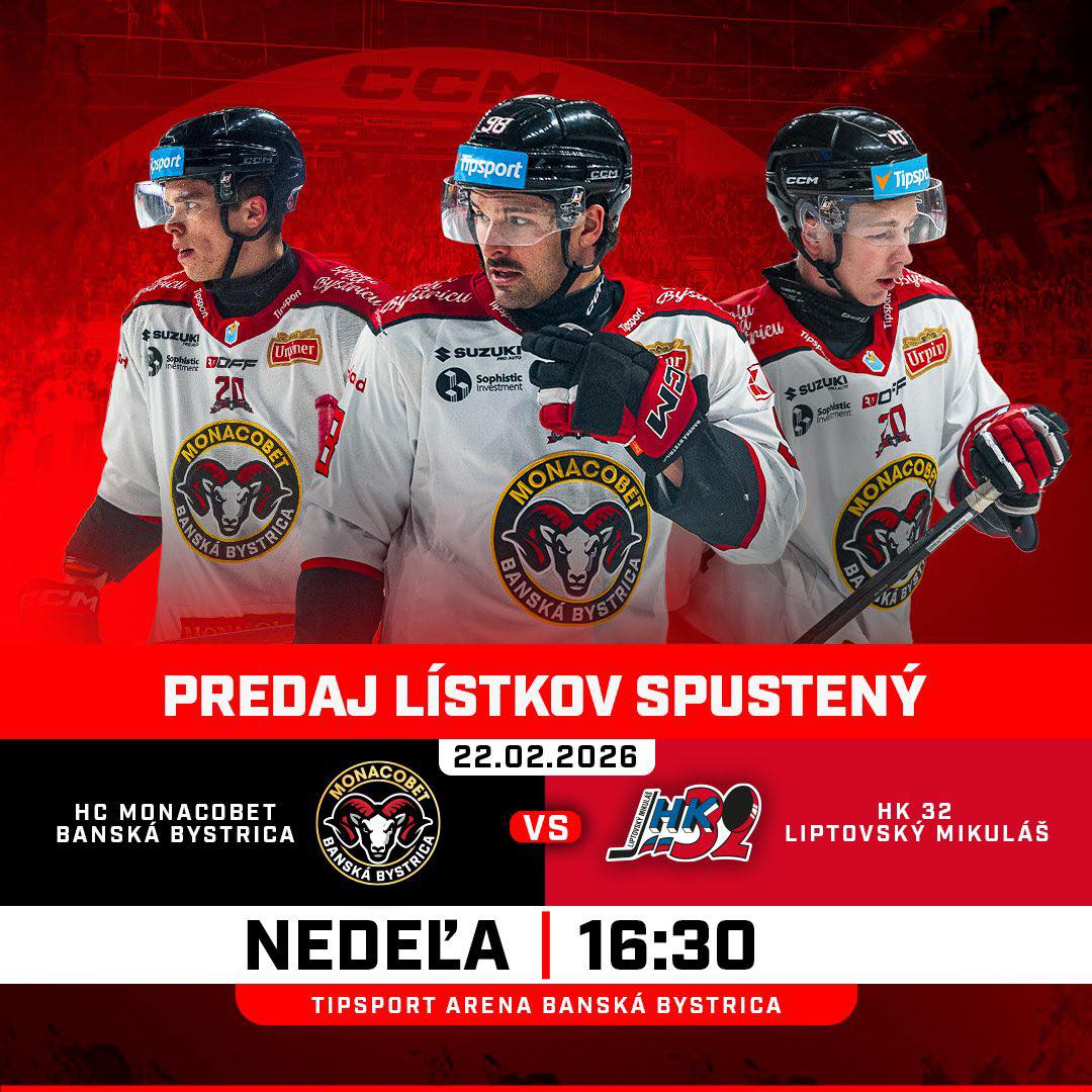 HC MONACObet Banská Bystrica vs  HK 32 Liptovský Mikuláš
