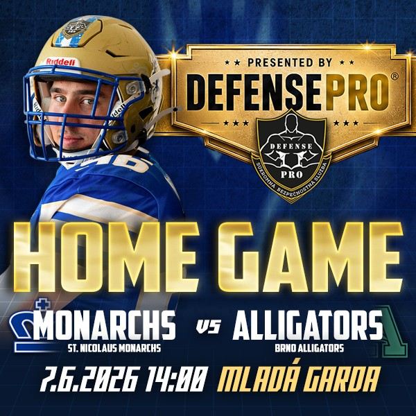 AMERICKÝ FUTBAL – ST. NICOLAUS MONARCHS VS BRNO ALLIGATORS (ODVETA)