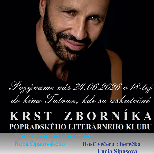 Krst zborníka Popradského literárneho klubu