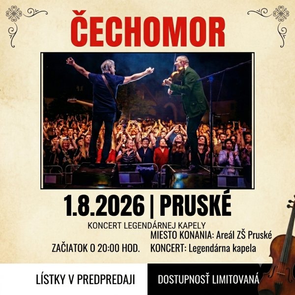 Čechomor na Guláš Feste 2026 v Pruskom