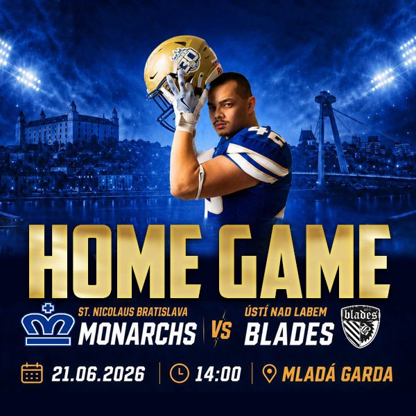 AMERICKÝ FUTBAL – ST. NICOLAUS MONARCHS VS ÚSTÍ NAD LABEM BLADES