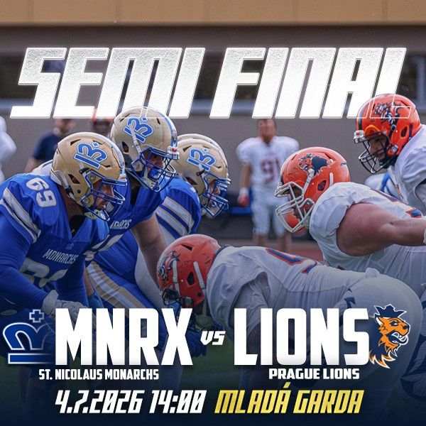 SEMIFINÁLE - ST. NICOLAUS MONARCHS VS. PRAGUE LIONS