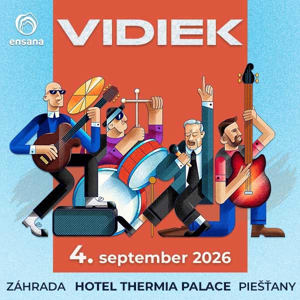 Koncert skupiny VIDIEK v záhrade hotela THERMIA PALACE