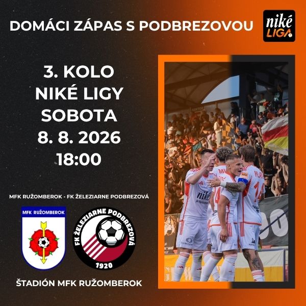 MFK Ružomberok- FK Železiarne Podbrezová