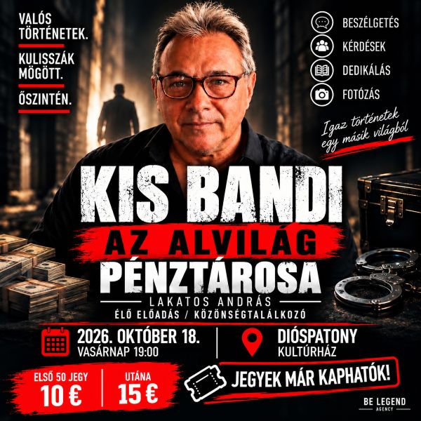 KIS BANDI - AZ ALVILÁG PÉNZTÁROSA  DIÓSPATONY
