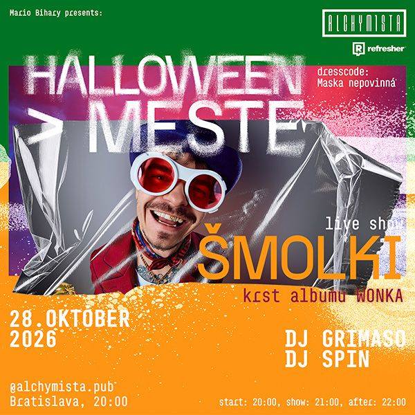 STREDY V MESTE HALLOWEEN a KRSTU ALBUMU ŠMOLKI