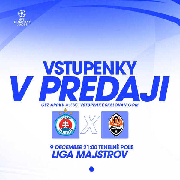 ŠK Slovan Bratislava vs FC Shakhtar Donetsk
