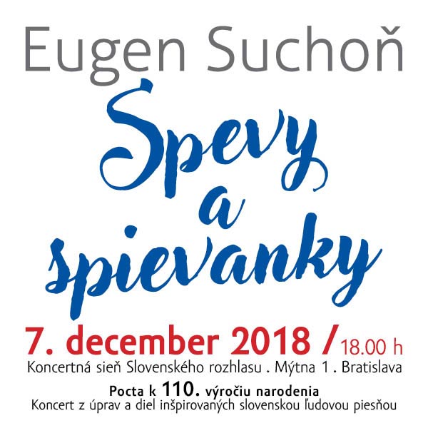 Eugen Suchoň, Spevy a spievanky