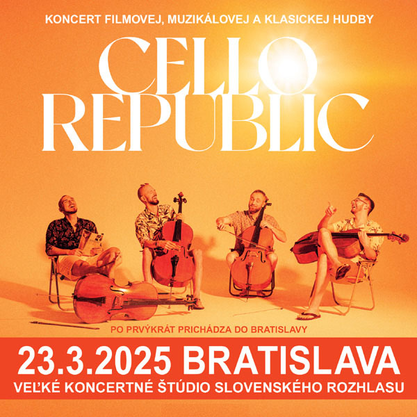 Cello Republic - Filmová hudba v podaní jedinečnej štvorice violončelistov