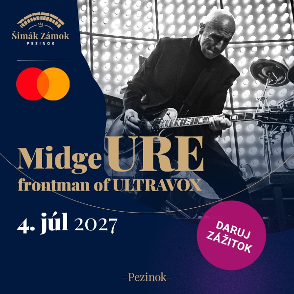MIDGE URE - frontman of Ultravox na zámku