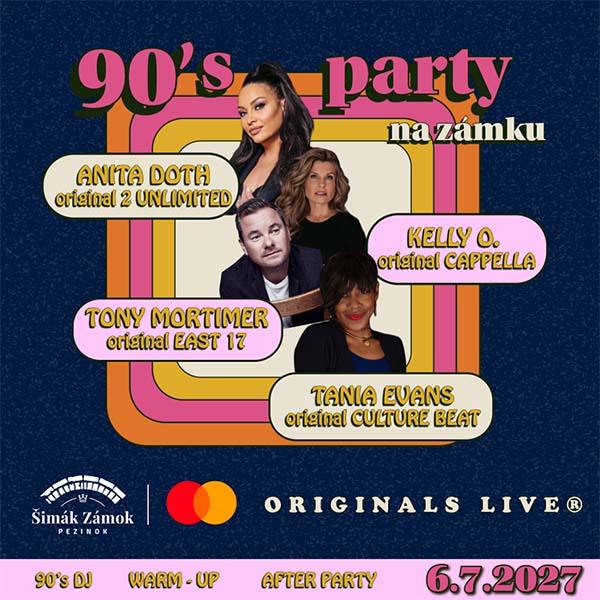 BIG  90´s  PARTY na zámku  - ORIGINALS LIVE