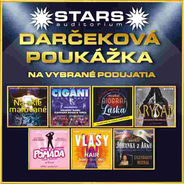Darčeková poukážka STARS auditorium