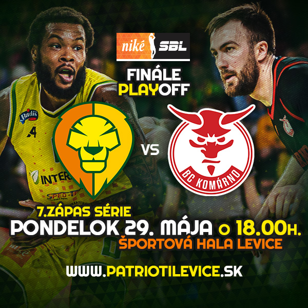 PLAY OFF - Niké SBL: Patrioti Levice - BC Komárno