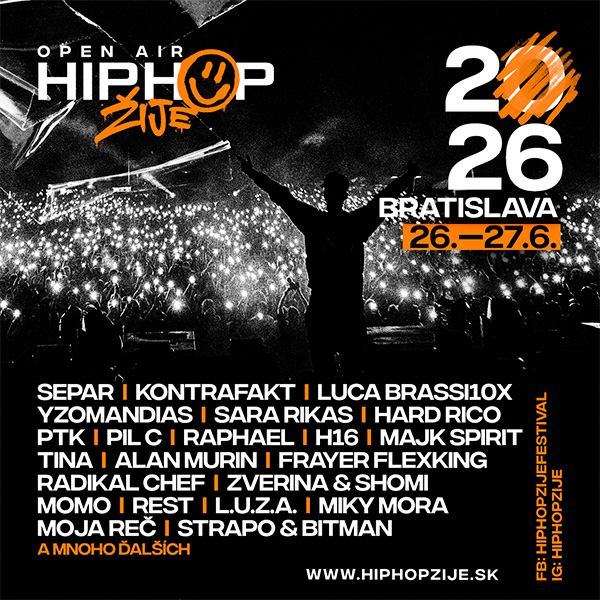 HIP HOP ŽIJE BRATISLAVA 2026