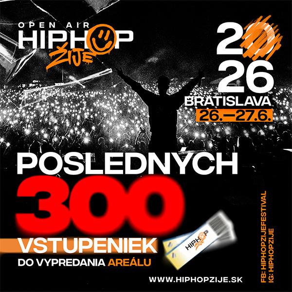 HIP HOP ŽIJE BRATISLAVA 2026