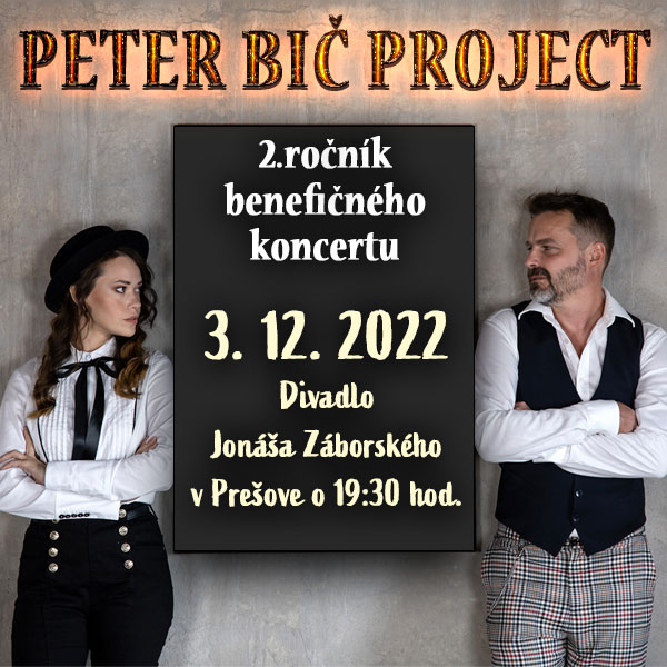 Vianočný benefičný koncert Peter Bič Project, DJZ Prešov, Veľká scéna