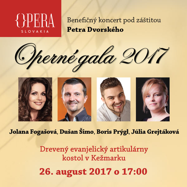 Operné gala v Kežmarku 2017