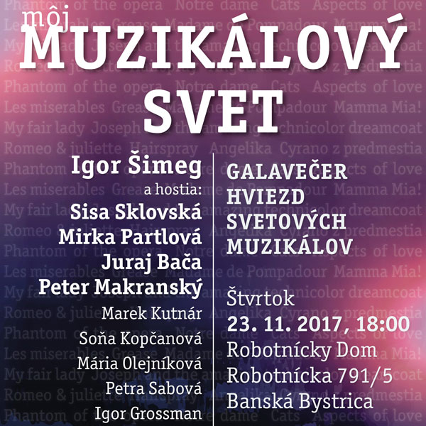 Môj Muzikálový Svet - Igor Šimeg a hostia