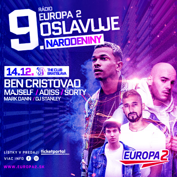 Rádio Europa 2 oslavuje 9. narodeniny