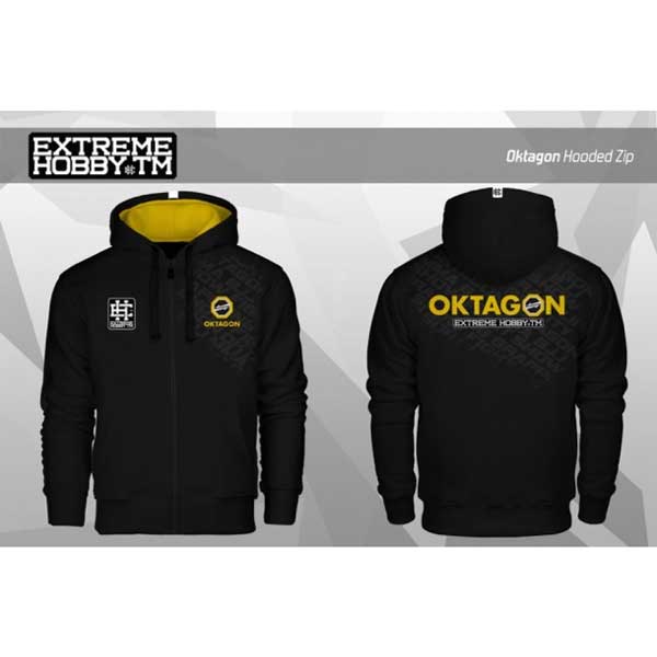 Mikina s kapucňou na zips OKTAGON