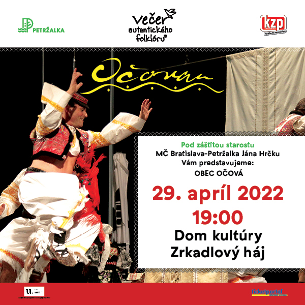 VEČER AUTENTICKÉHO FOLKLÓRU - OBEC OČOVÁ