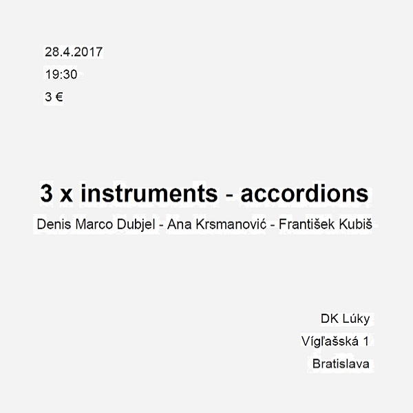 3 x instruments - accordions  -  MC