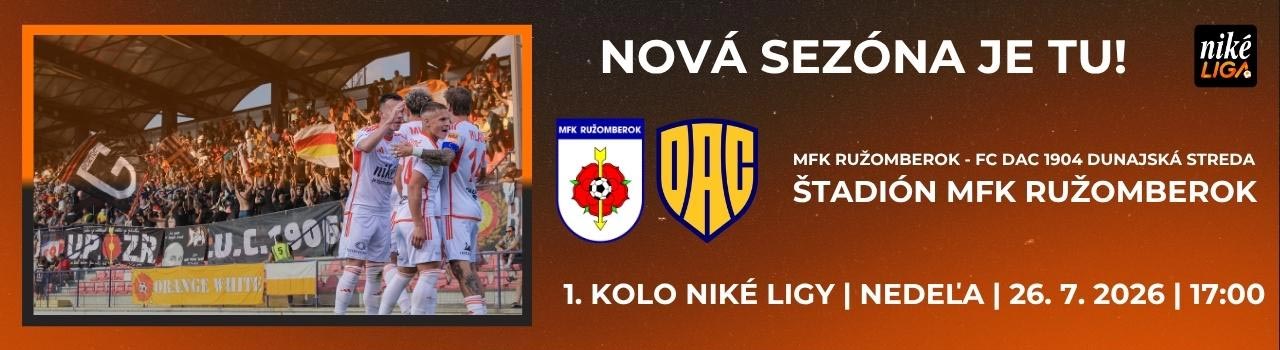 MFK Ružomberok- FK DAC 1904 D.Streda